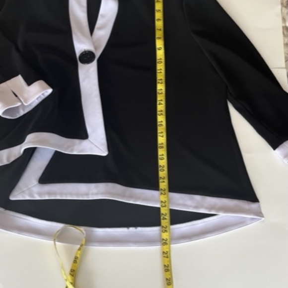 Joseph Ribkoff Navy and White Jacket size 10 - Picture 6 of 8